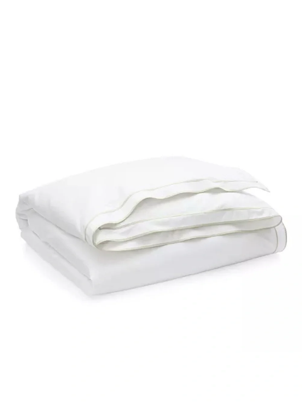 Lauren Ralph Lauren Spencer Sateen Border White Sage King Duvet Cover, NWT $420